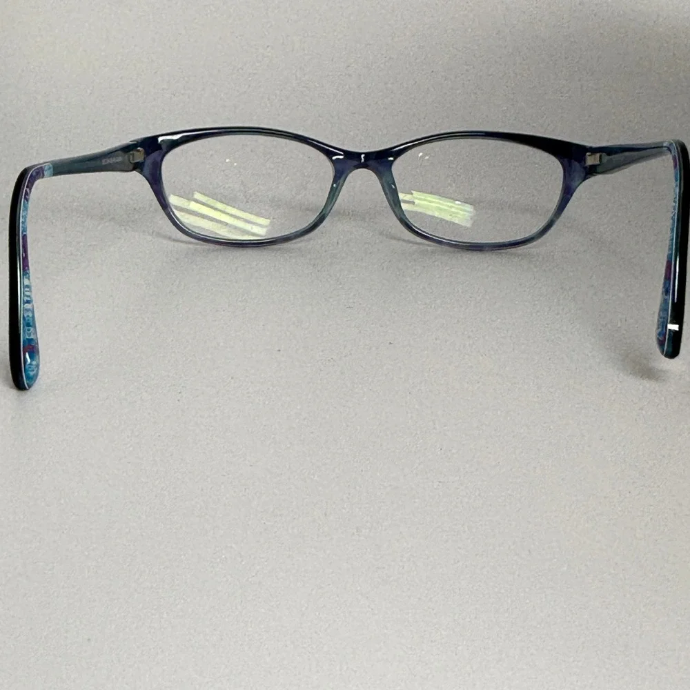 Lilly Pulitzer Clotilde Eyeglasses Purple Teal Marble‎ 52-16-135 PU 22192